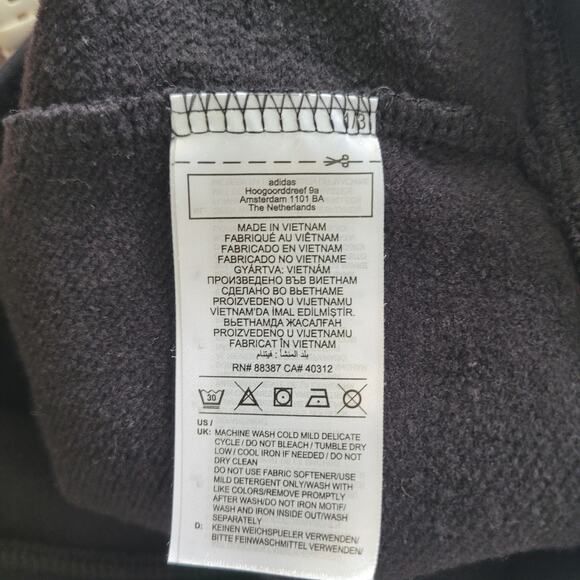 Adidas x Nippies Size S Collaboration Hoodie Black Graphic Logo Pullover Unisex - Picture 8 of 9